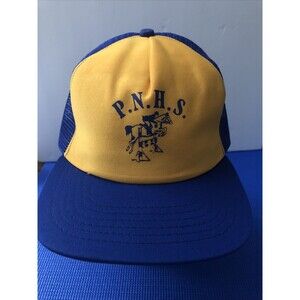 Vintage New Era Snapback Trucker Hat P.N.H.S. Horseback New Unworn Made In USA